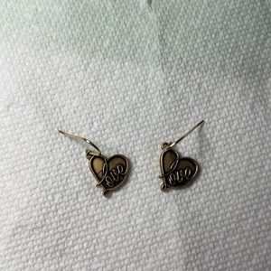 Alex and Ani “Love” earrings